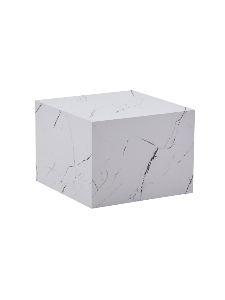 Beistelltisch Cuboid 125 in weiß