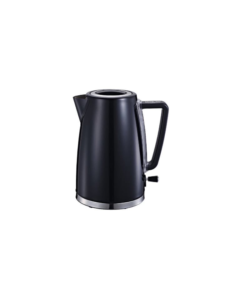 Edelstahl Wasserkocher 1,7 Liter 2200 W 360 Grad Kontaktsockel Gelb in Gelb