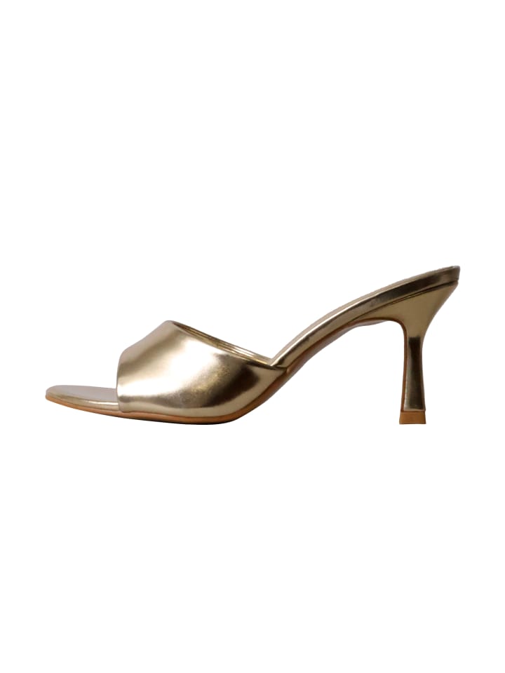 Sandalen mit Absatz Gold