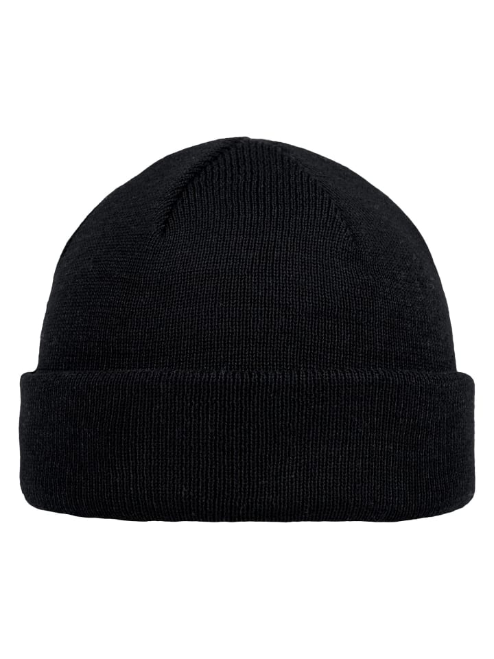 Knitted Beanie Lilon Fisherman in Schwarz