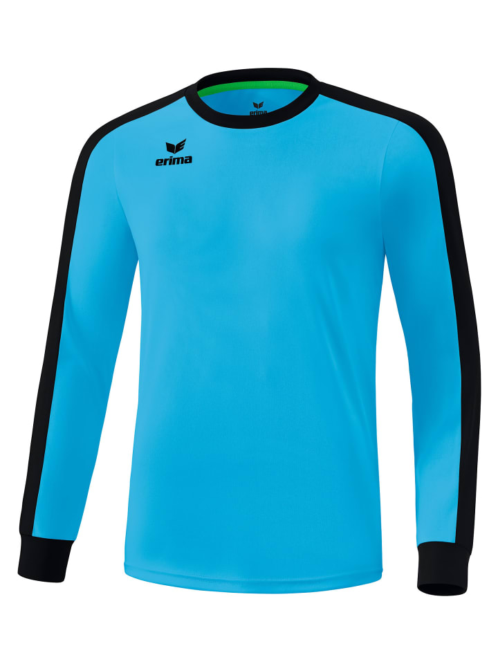 Kinder Retro Star Trikot langarm in curacao/schwarz