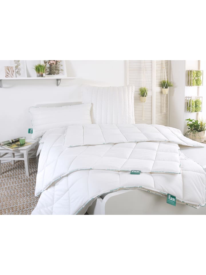 Kissen Medisan 40x80 cm gesteppt in weiss