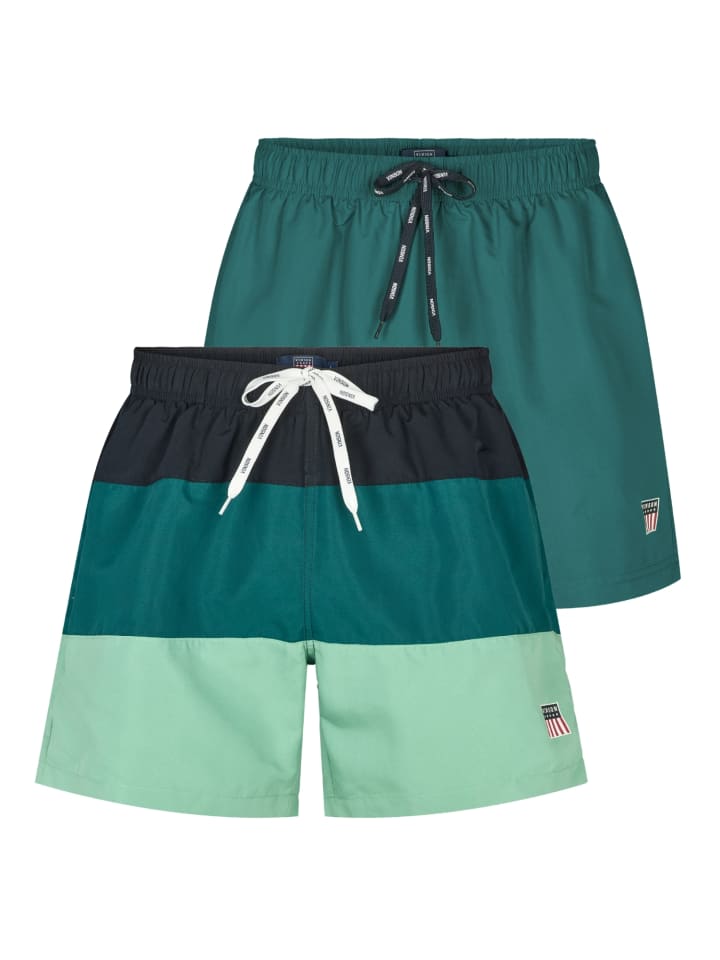 Badeshorts VMRudcott in Mediterranea-Creme De Menthe