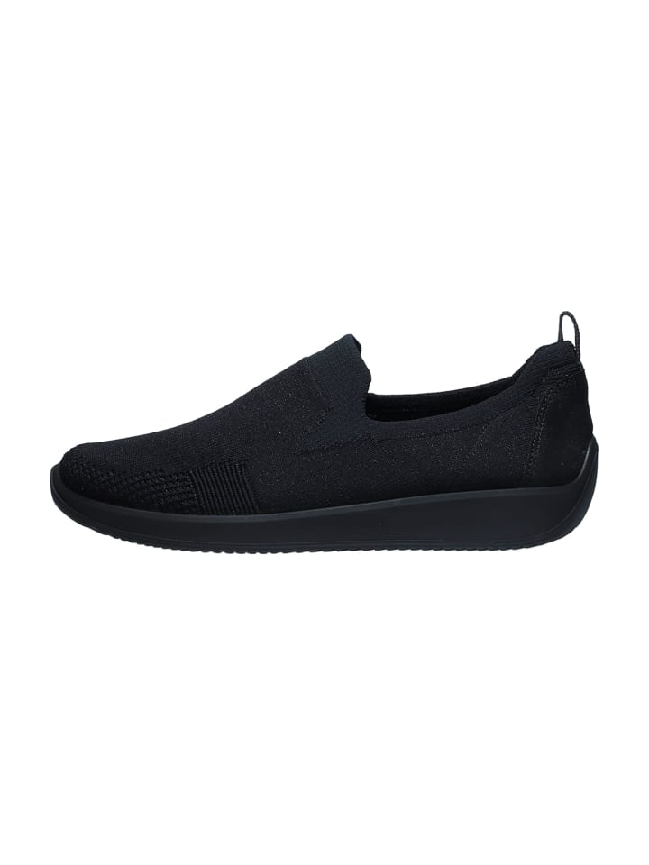 Sportliche Slipper in Schwarz