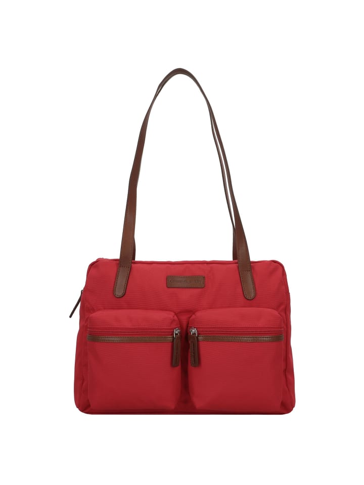 Emily Schultertasche 35 cm rot