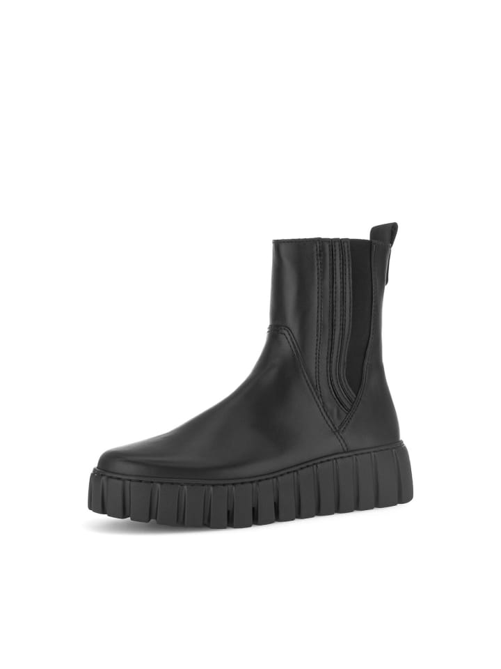 Plateau Stiefeletten in schwarz