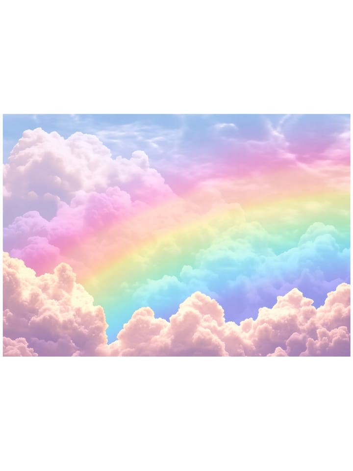 Fototapete Wolken in Rosa