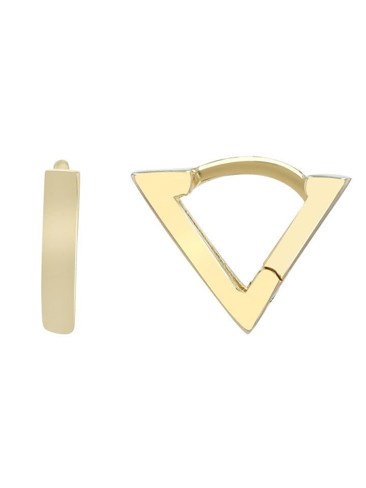 Damen Ohrringe aus 925 Silber in gold