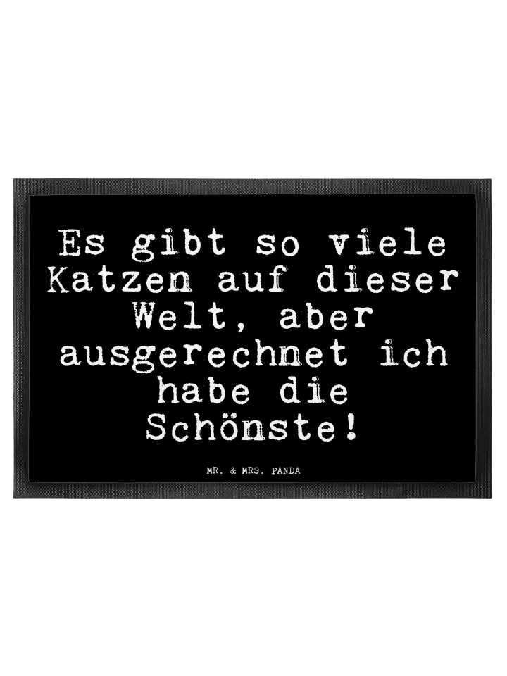 Fußabstreifer Es gibt so viele... mit Spruch in Schwarz