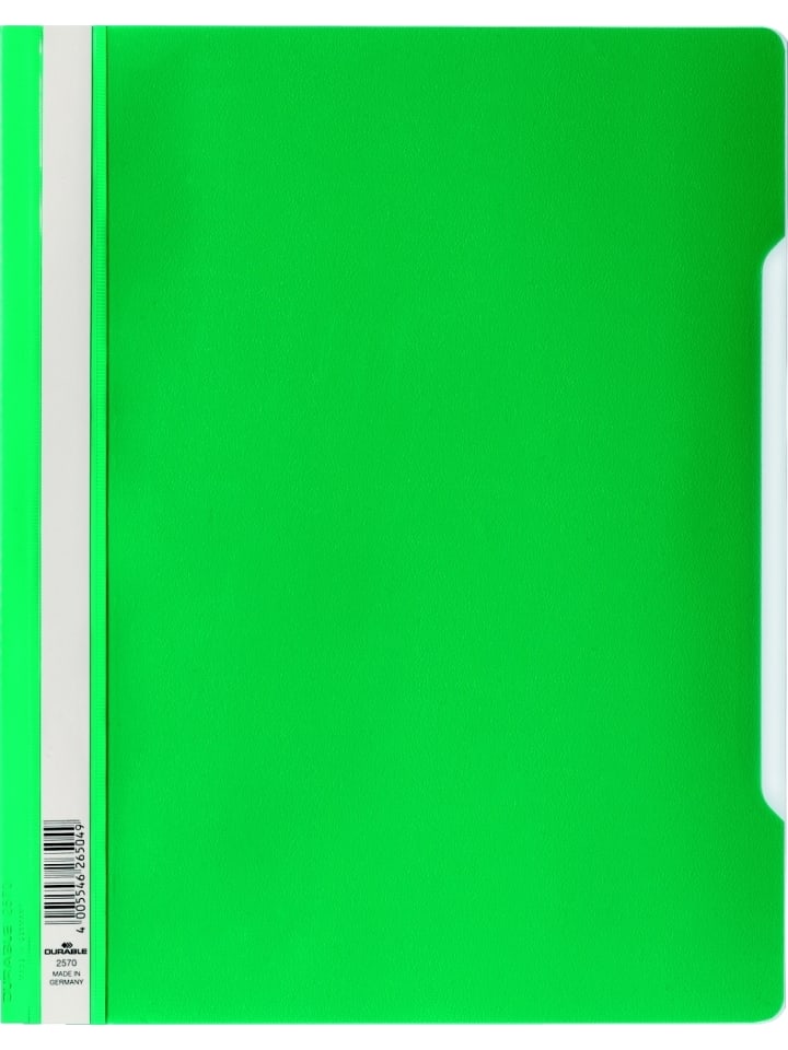 Sichthefter A4+ PVC-Hartfolie grün