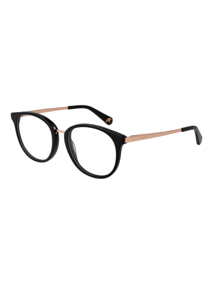 Unisex Optische Fassungen Rund Schwarz