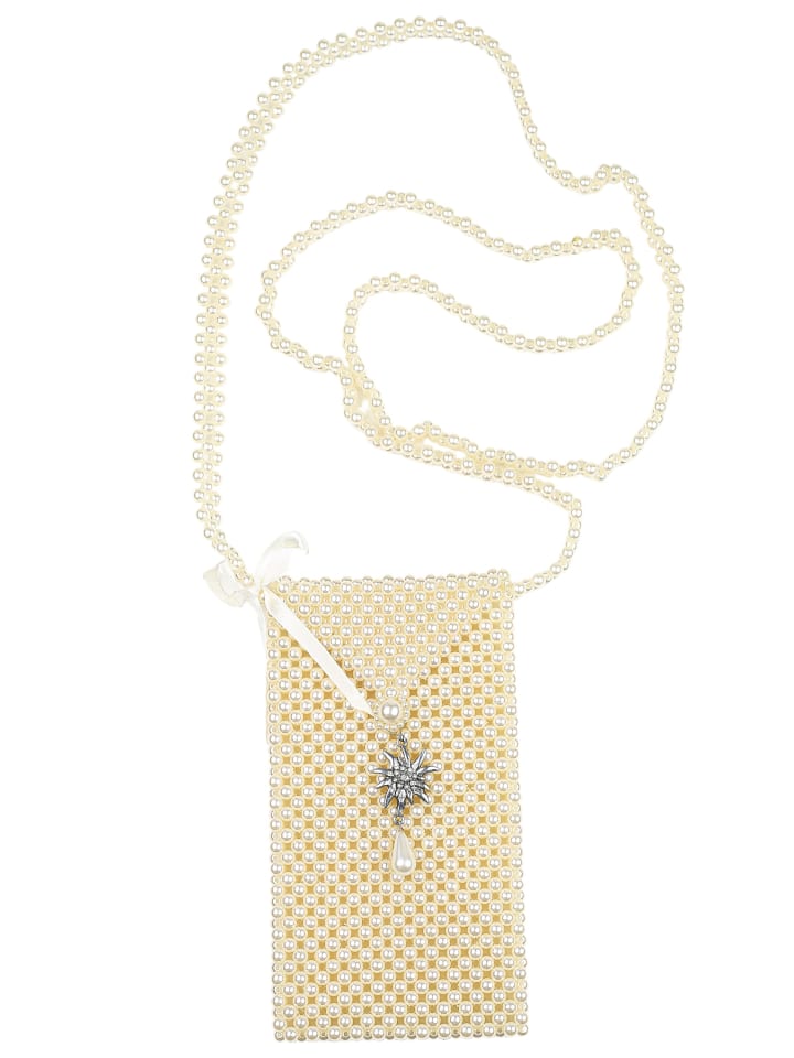 Trachten Täschchen " Alpenperle " in beige