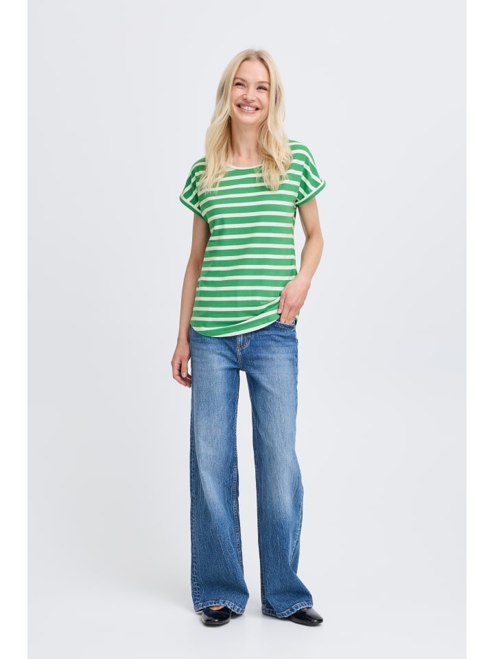 T-Shirt kurzarm BYPAMILA Regular fit in LEPRECHAUN STRIPE