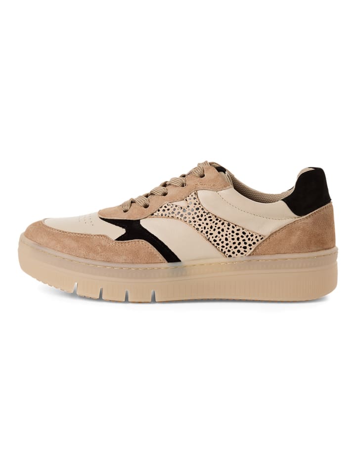 Sneaker low 1-23707-44 in beige