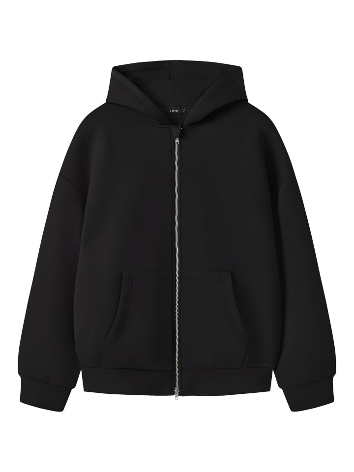 Hoodie mit Reißverschluss in Black1