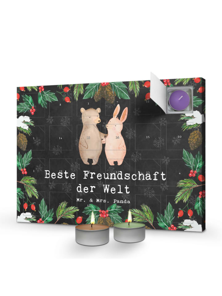 Adventskalender Hase Beste Freundschaft der Wel... in Kreidetafel
