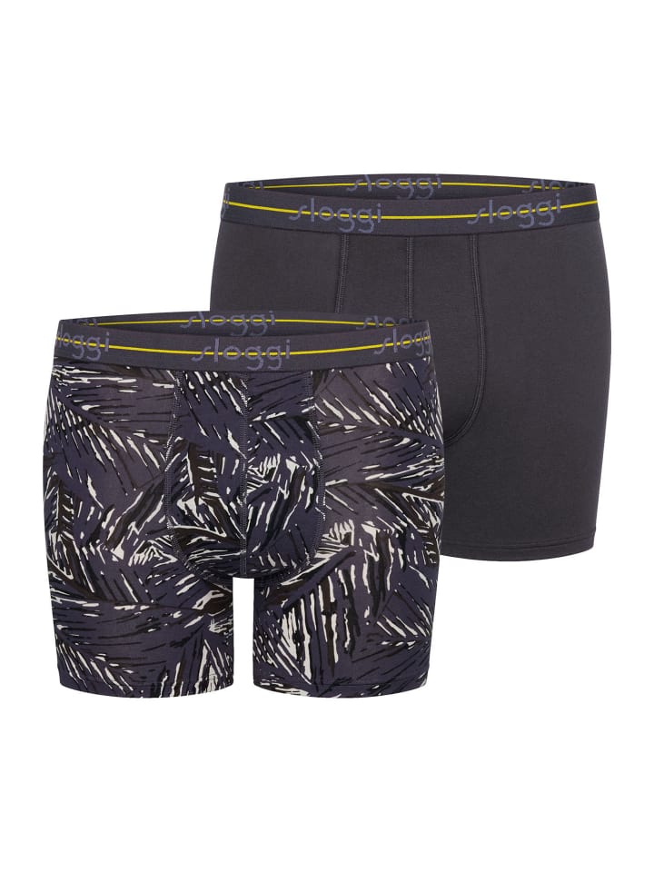 Langer Boxer Blue Start in light grey melange