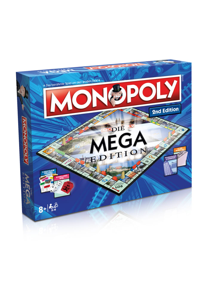 Monopoly Mega 2nd Edition Gesellschaftsspiel Brettspiel Spiel Auflage in bunt