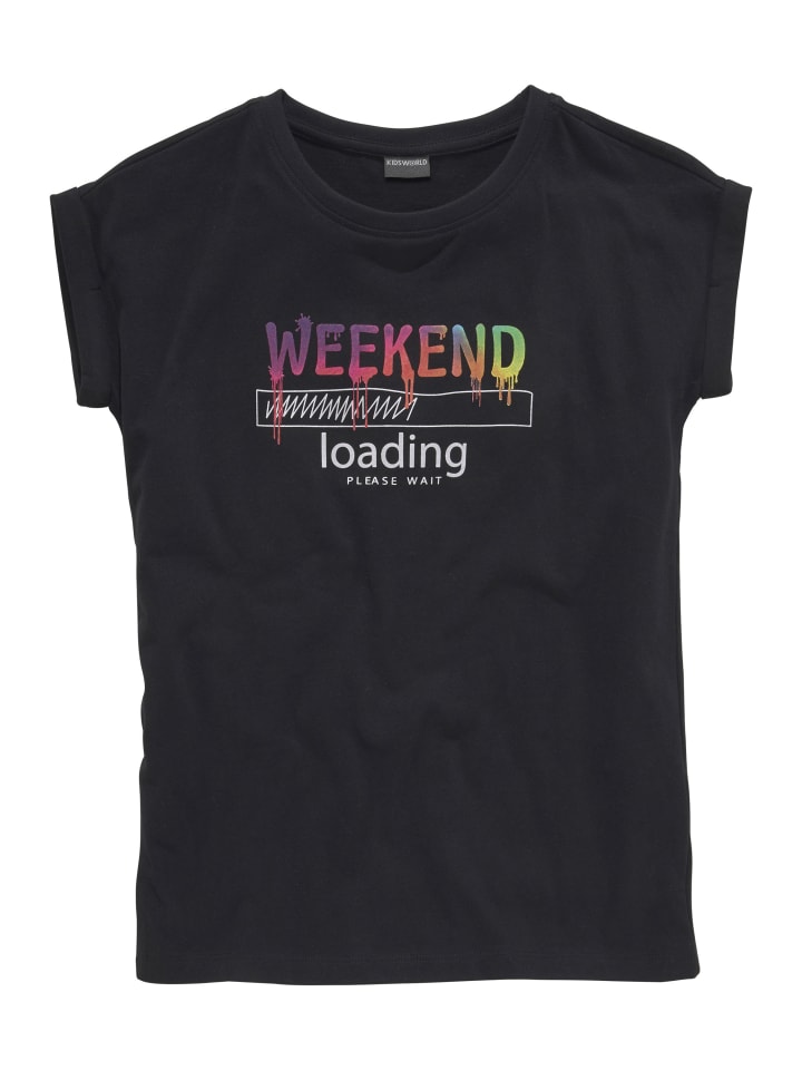 T-Shirt in schwarz