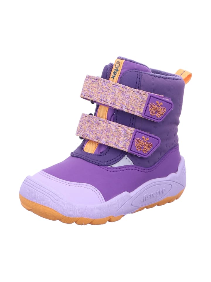 Stiefel Kinder Winterstiefel Vegan Blizzy Schmetterling in Bunt