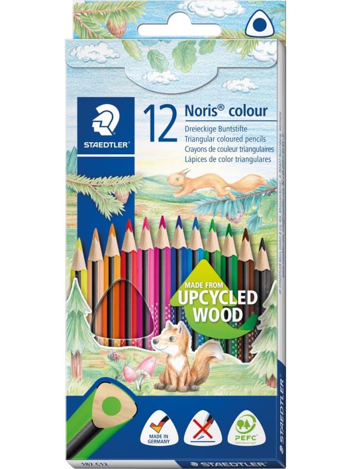 Farbstift Noris colour ca. 3mm farbig sortiert Packung mit 12 Stück