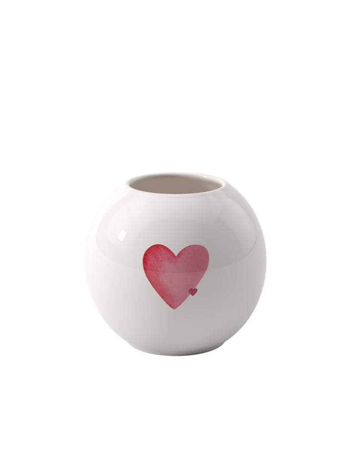Vase With Love in Weiß 11,5 cm
