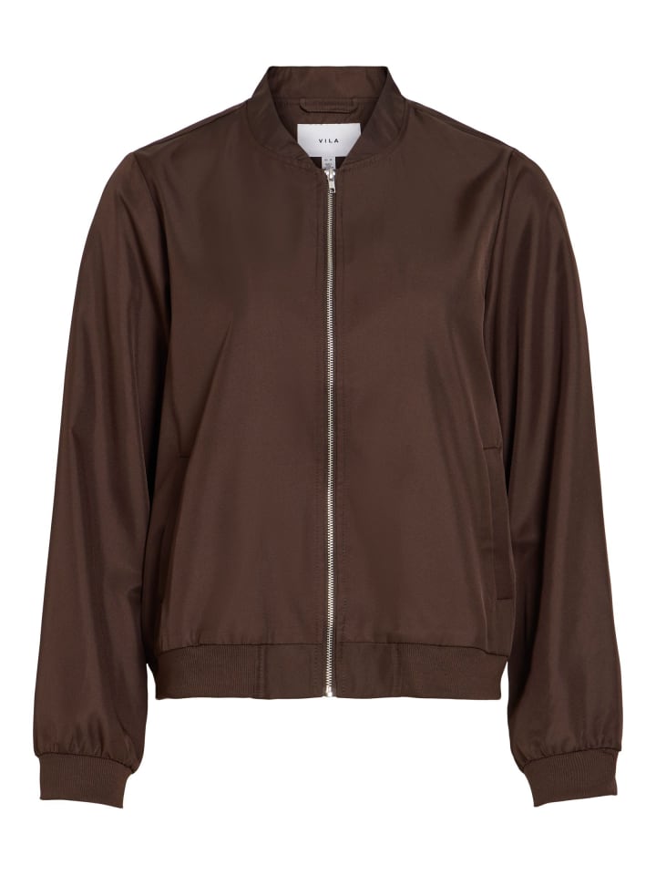 Bomberjacke in Coffee Bean