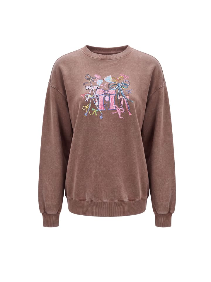 Women Sweatshirt in Coffee