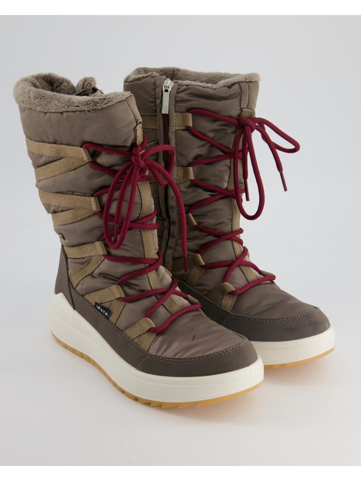 Schnürstiefel in Beige