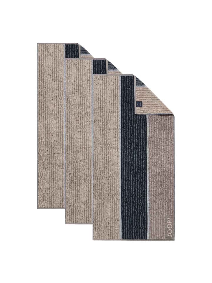 Handtuch 3er Pack in Grau Signature Lines