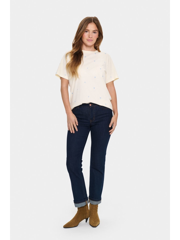 T-shirt DagniSZ Lockere Passform in Ice Airy Hearts
