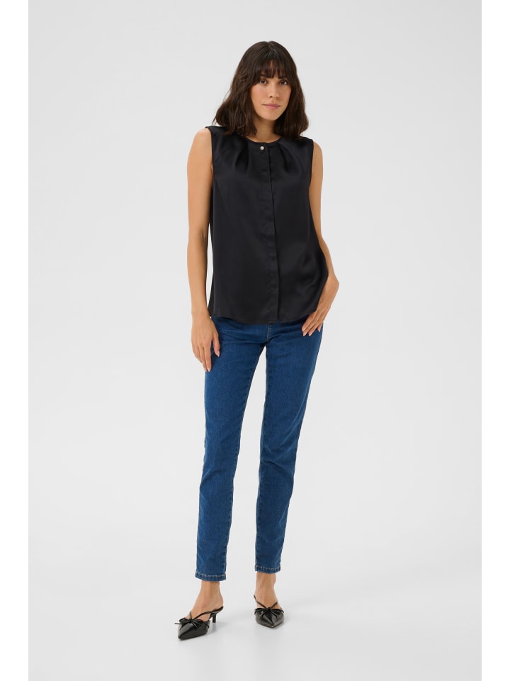 Bluse ärmellos KAvera Regular fit in Black Deep