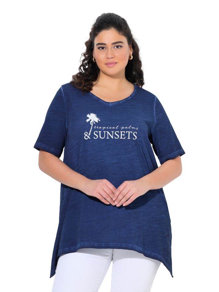 Shirt in tintenblau