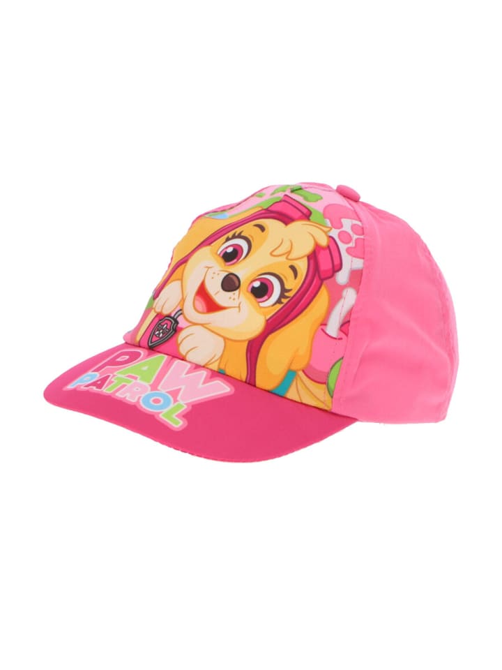 Stylische Kinder Kappe mit Motiv, 100% Baumwolle Dunkelrosa in Mehrfarbig