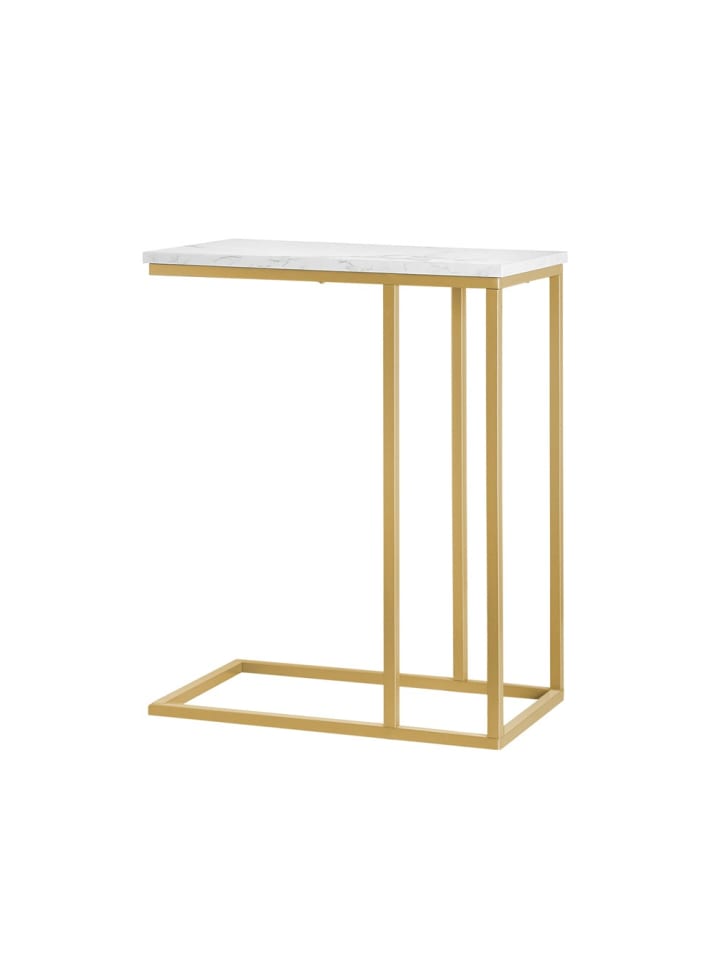 Beistelltisch in Messinggold - (W) 30 x (H) 62 x (L) 48 cm