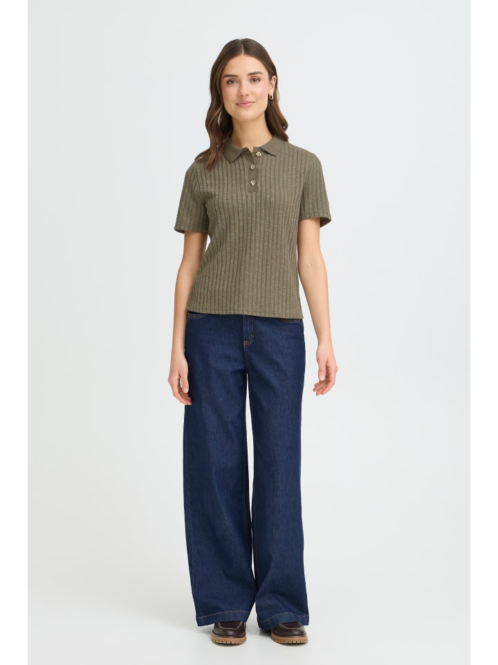 Halblange Ärmel FRDAMIA Regular fit in SMOKEY OLIVE
