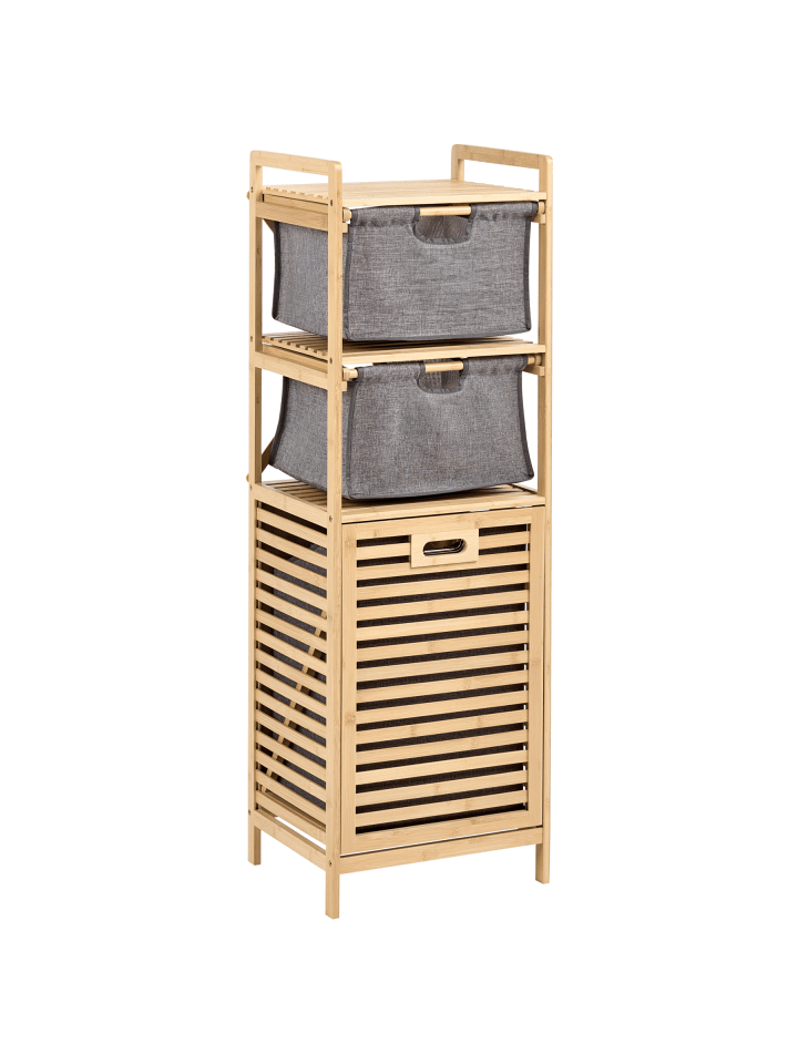 Badezimmerschrank CUTERVO in Braun - (W) 40 x (H) 120 x (L) 33 cm