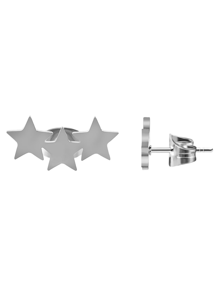 Damen Ohrringe – Ohrstecker aus Edelstahl in silber