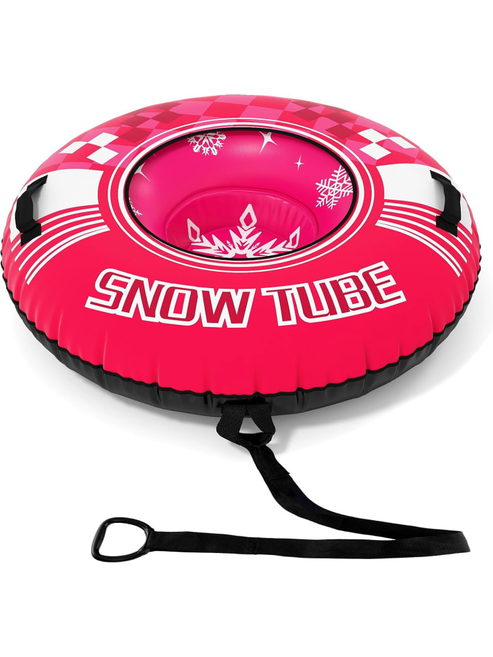 Aufblasbar Schneereifen 107cm Snowtube in Rosa