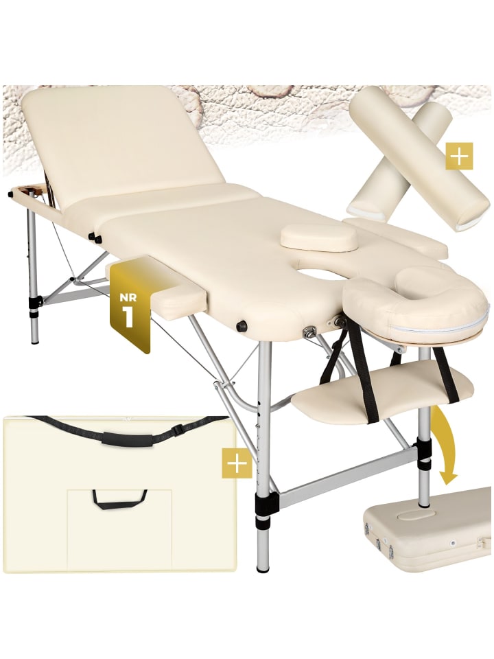 3-Zonen-Massagetisch-Set, Maße: 210 x 95 x 89 cm, Polsterung 5 cm