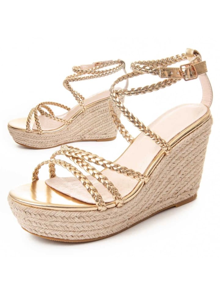 Sandalen Keilsandalen Wesparto6 Gold in Golden