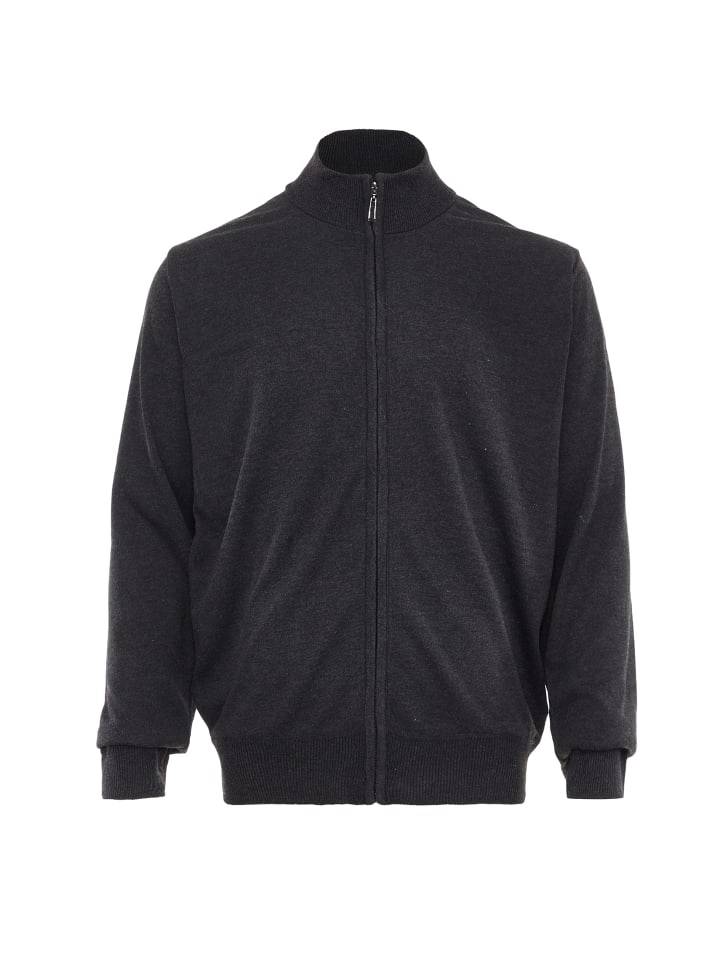 Herren Cardigan in Dunkelgrau Melange
