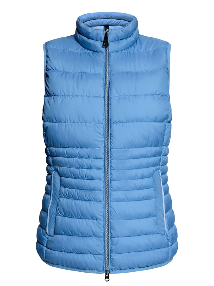 Steppweste mit Stehkragen in Coronet Blue