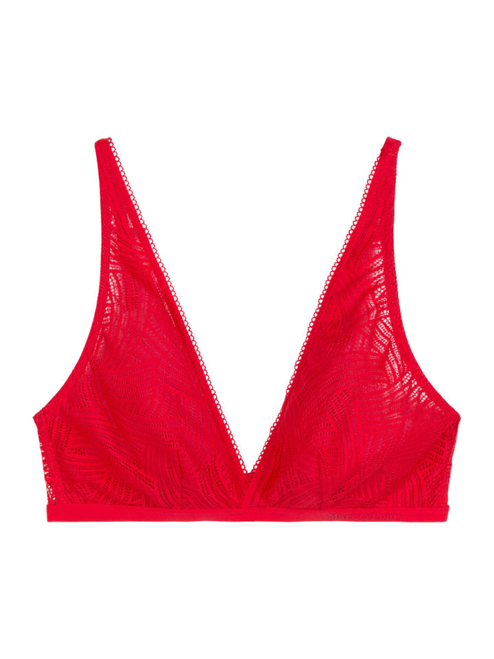 Bralette Timeless Lace in bright red