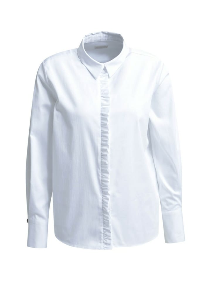 Rüschenbluse für Damen in uni