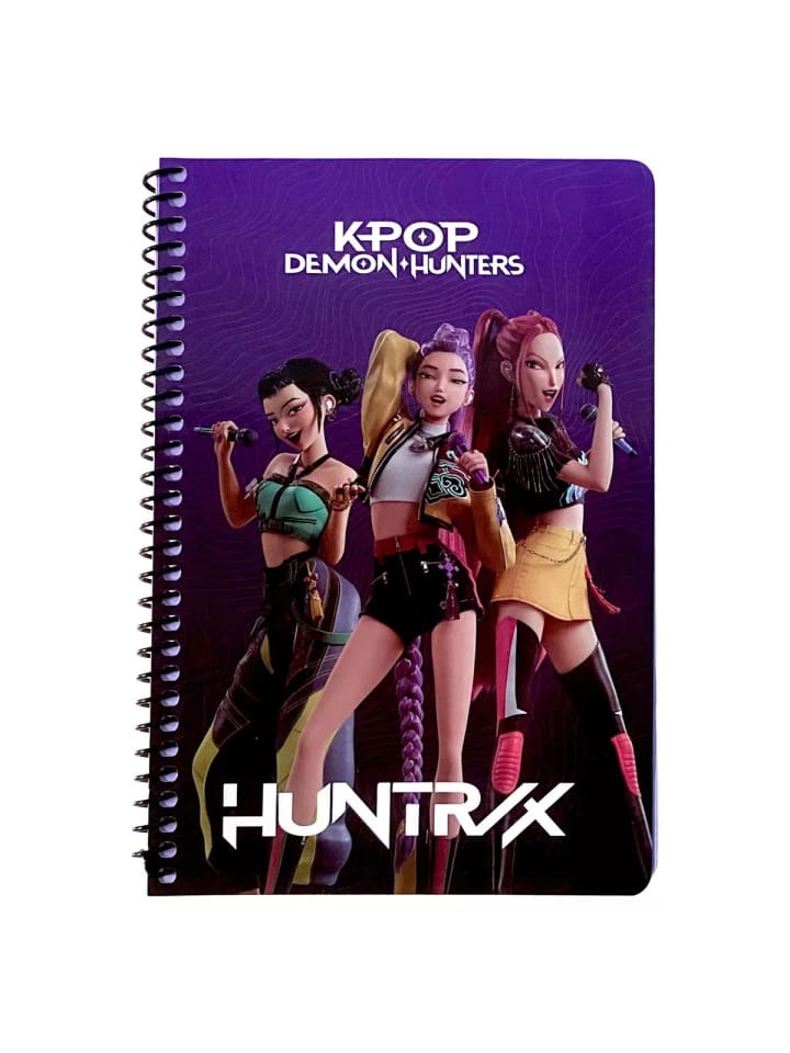 K-pop Demon Hunters Singer Trio B/5 liniertes Spiralheft 70 Blatt