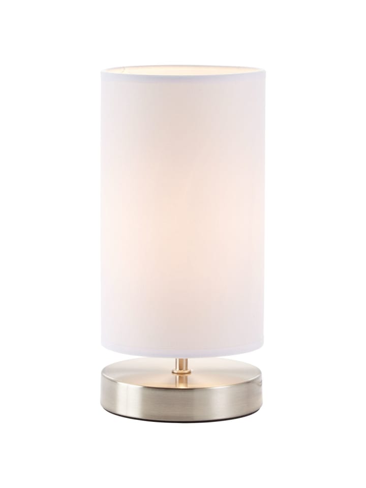 Lampe Clarie Tischleuchte eisen/weiß | 1x D45, E14, 40W, geeignet für
