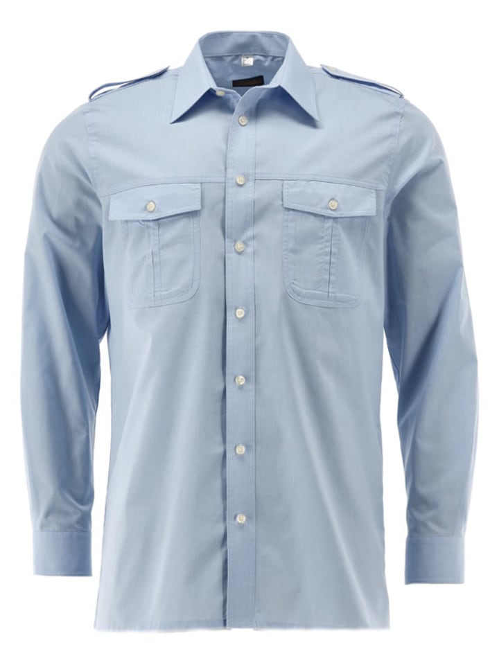 Pilotenhemd Koweo in hellblau/bleu