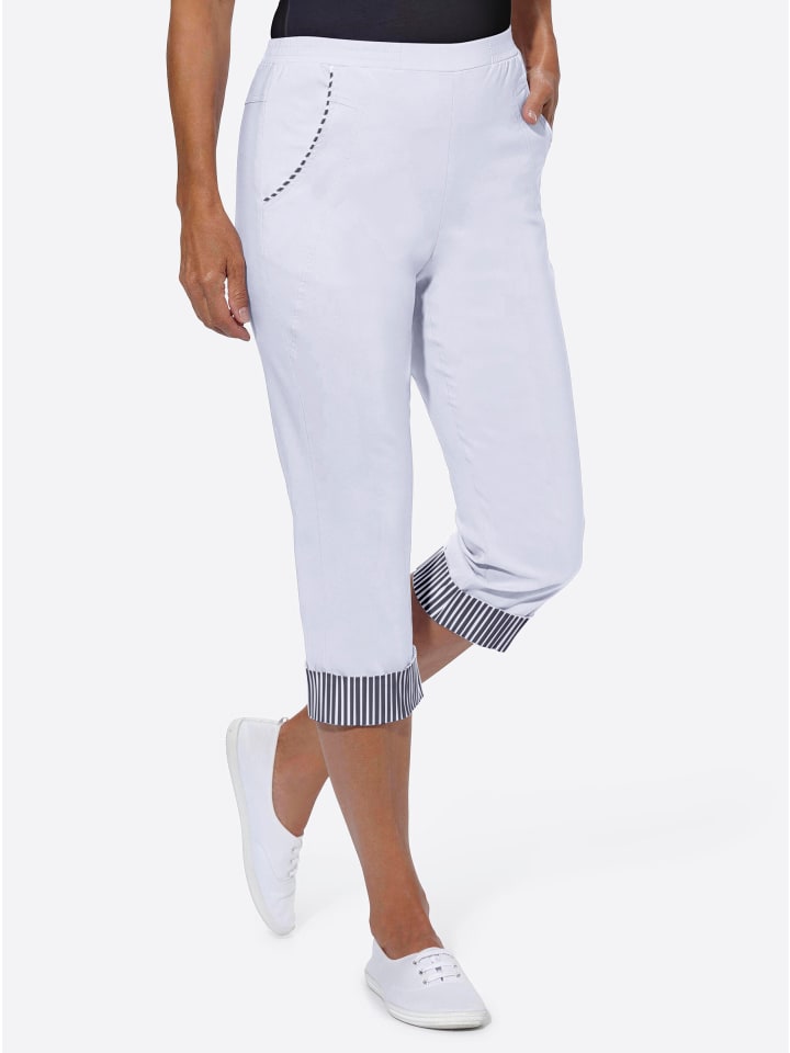 Capri-Hose in weiß