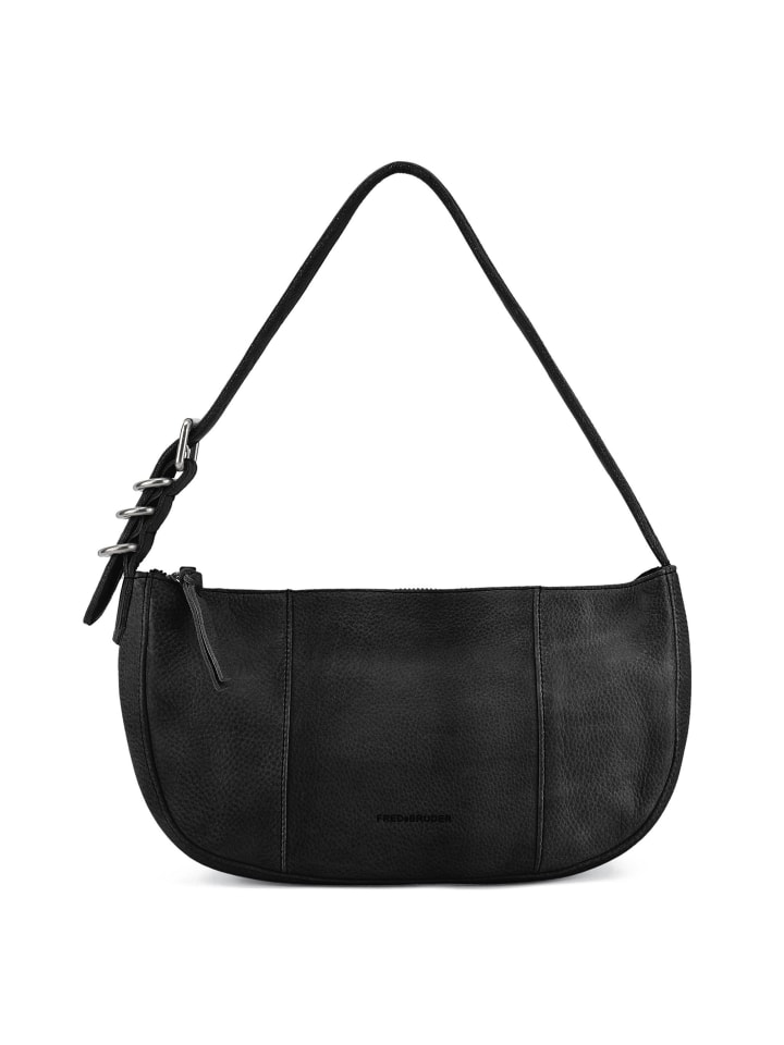 Ride Easy Schultertasche Leder 30 cm black